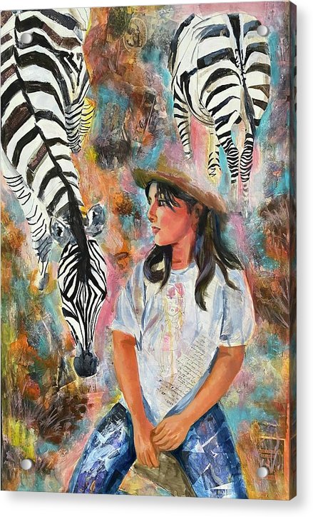Fashionable Zebras - Acrylic Print