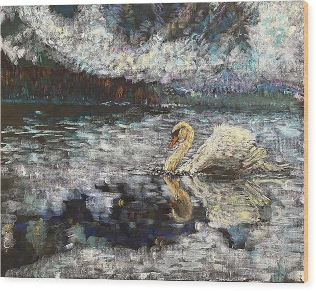 Swan Lake - Wood Print